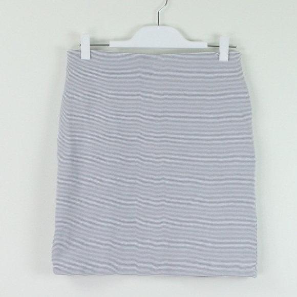 Premise Dresses & Skirts - Premise Fitted Bodycon Gray Striped Stretchy Mini Skirt Size Medium